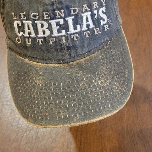 Cabela's legendary outfitter camouflage camo adjustable strap one size hat - Picture 2 of 10